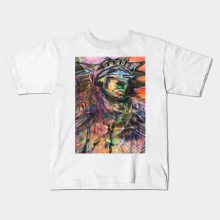 Life,Liberty,American Art Kids T-Shirt